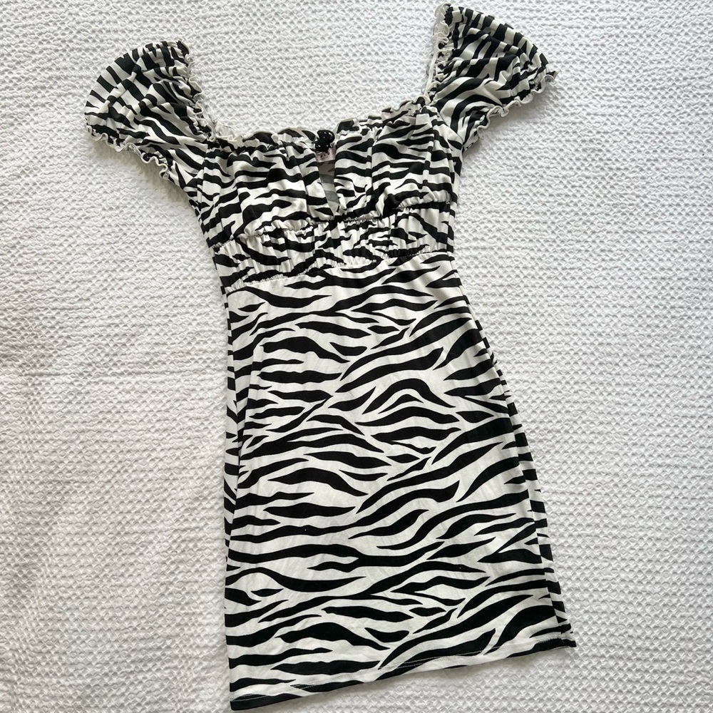 Zebra Mini Dress